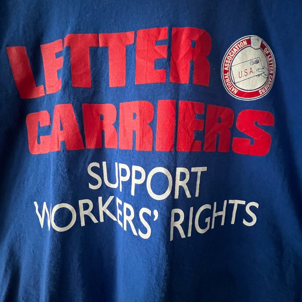 National Association of Letter Carriers Union T-Shirt Size M Medium